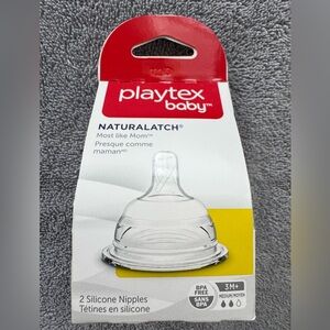 Playtex baby Naturalatch (2) silicone nipples.